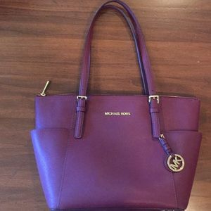 Purple Michael Korda Shoulder Bag